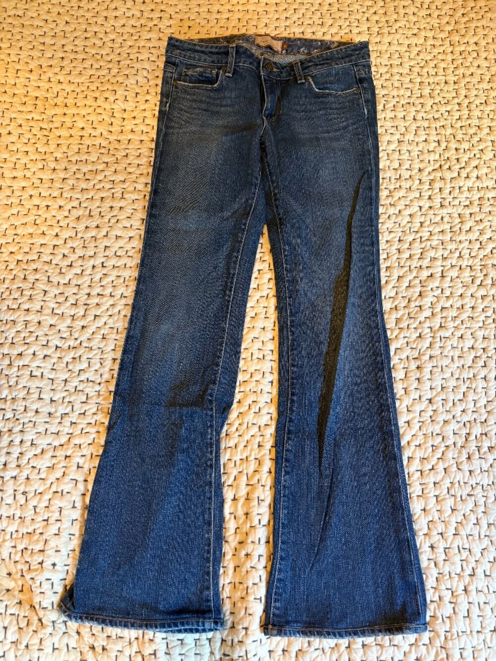 Paige Hollywood Hills Bootcut Jeans Size 27 Dark Wash Denim 0104-0001